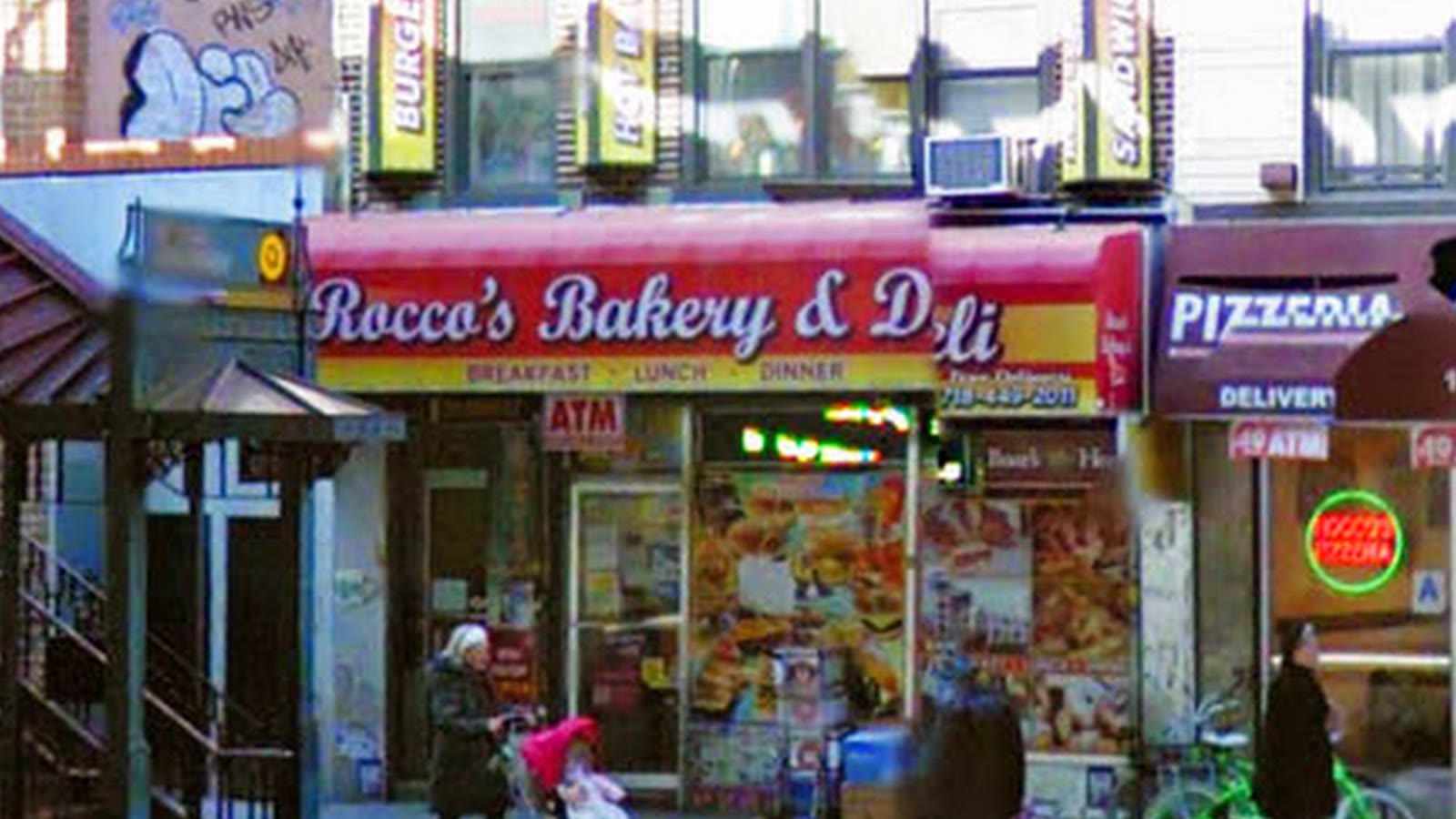 Rocco Bagels Deli and Grill storefront on Brighton Beach Ave